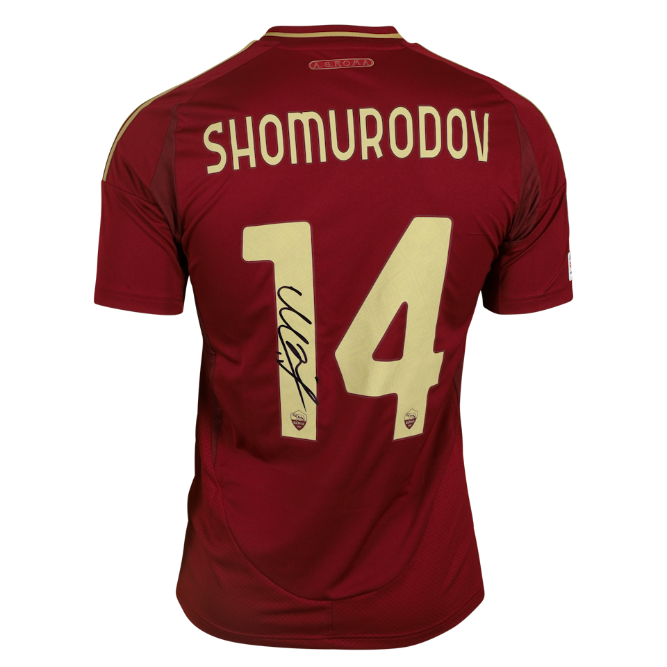 Eldor Shomurodov AS Roma shirt