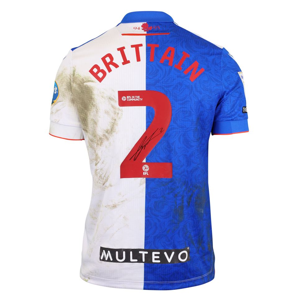 Callum Brittain Blackburn Rovers shirt