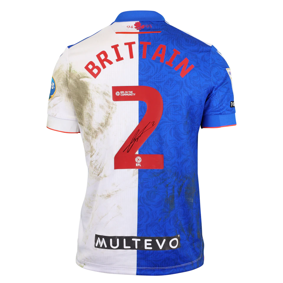 Callum Brittain Blackburn Rovers jersey