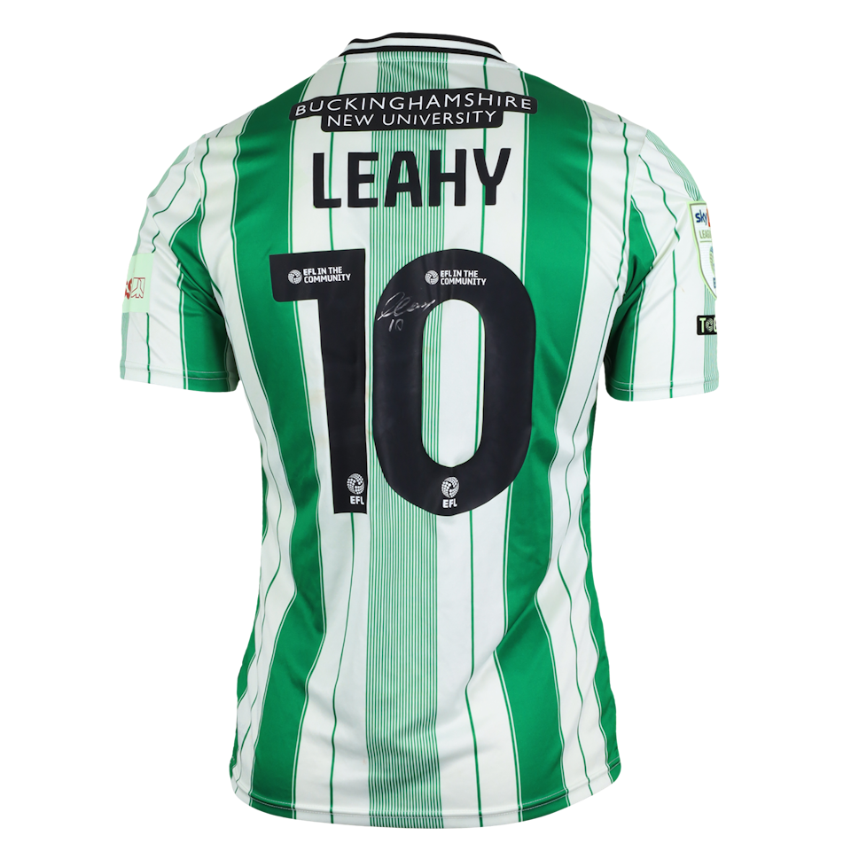Luke Leahy Wycombe Wanderers jersey