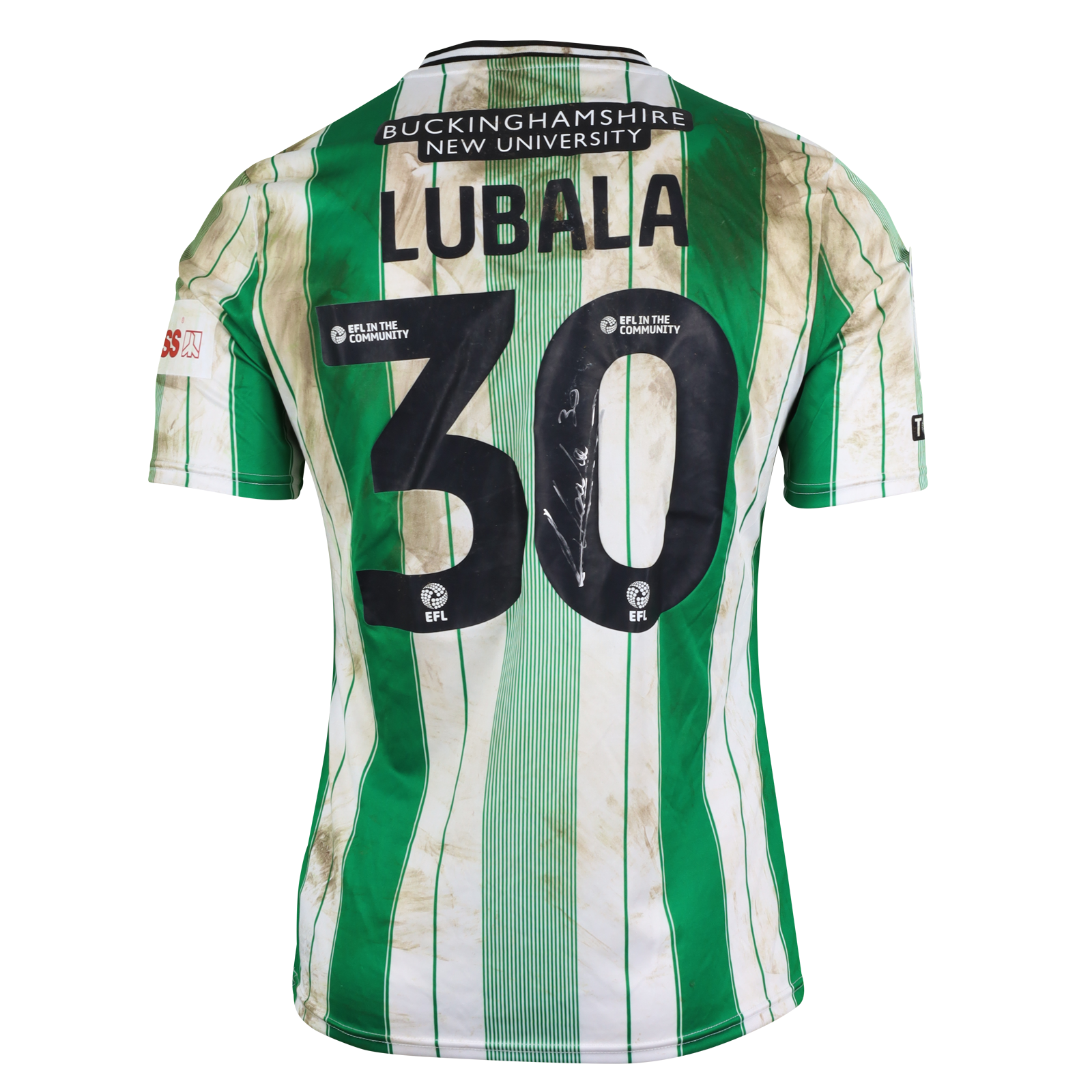 Beryly Lubala Wycombe Wanderers shirt