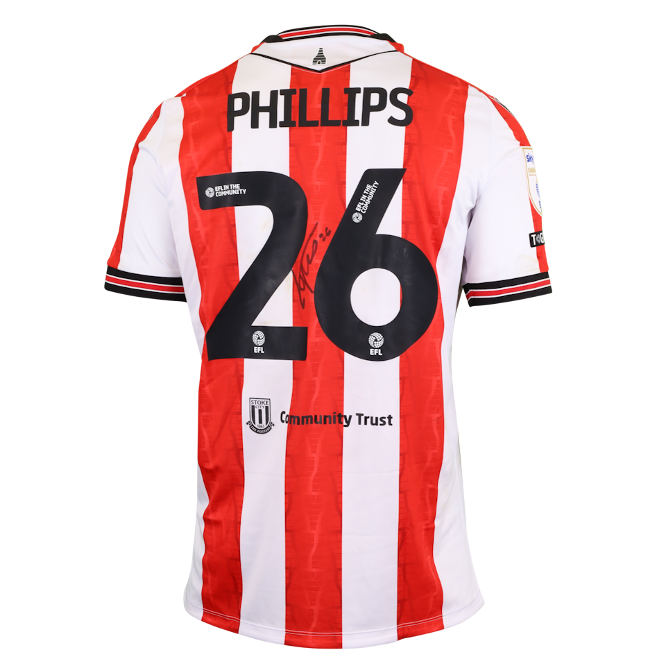 Ashley Phillips Stoke City shirt