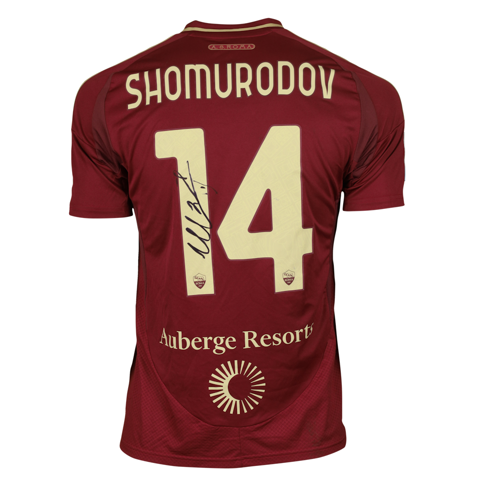 Eldor Shomurodov AS Roma shirt