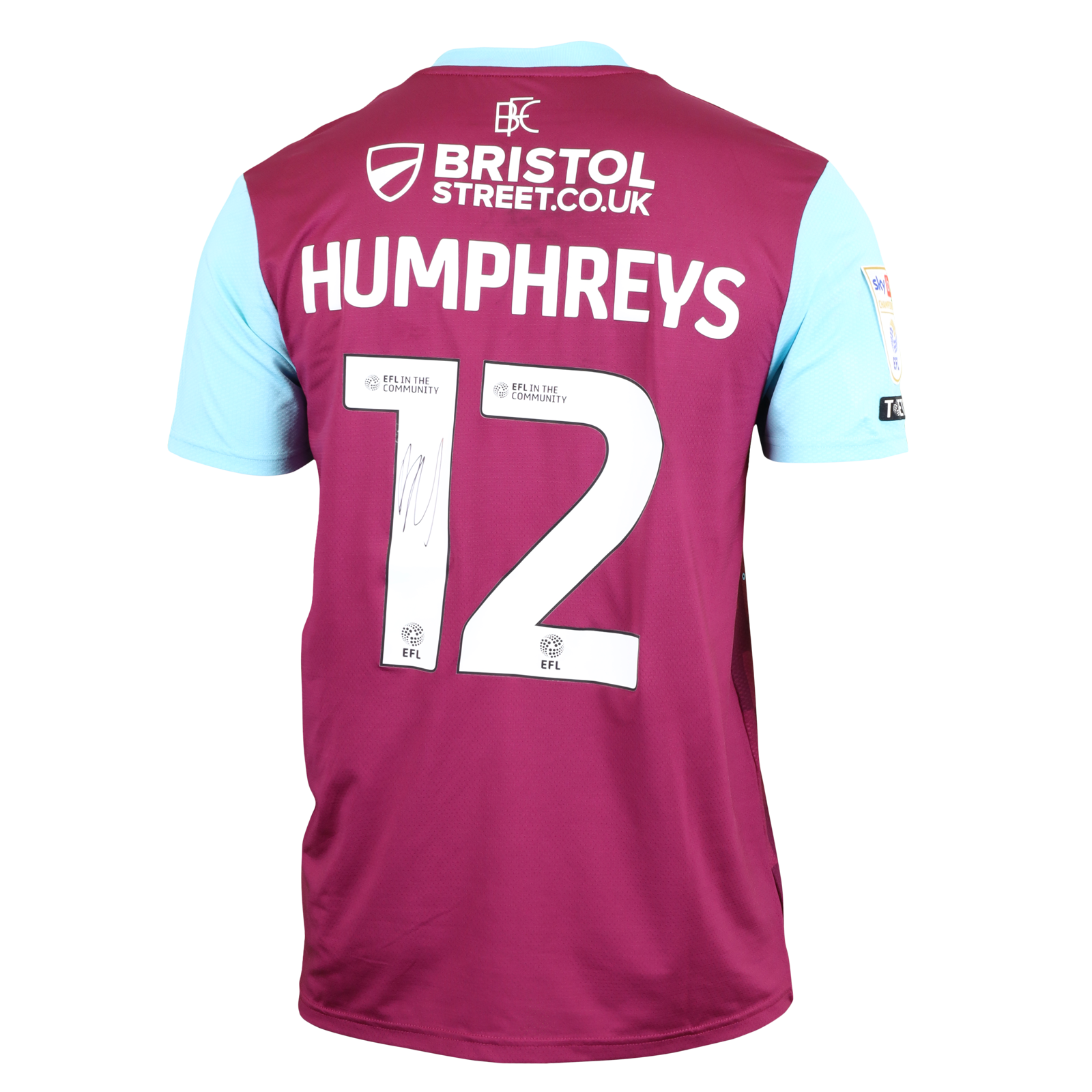 Bashir Humphreys Burnley shirt