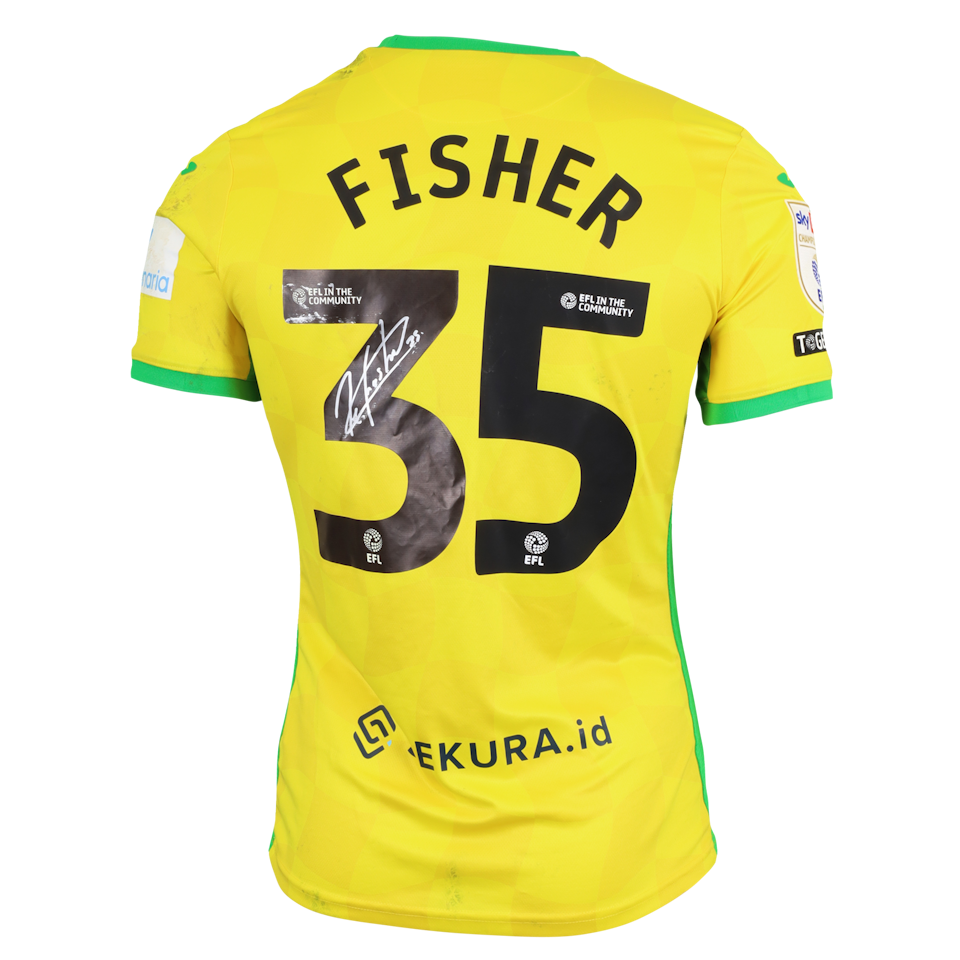 Kellen Fisher Norwich City shirt