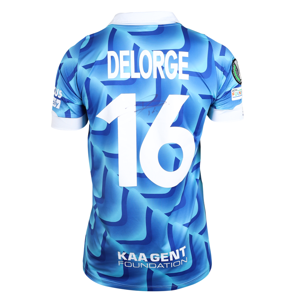 Shirt van Mathias Delorge-Knieper KAA Gent