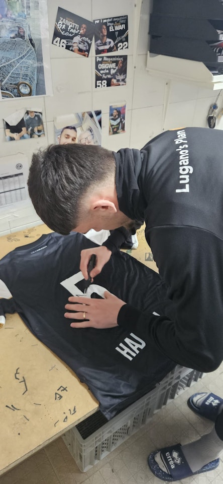 Albian Hajdari FC Lugano shirt