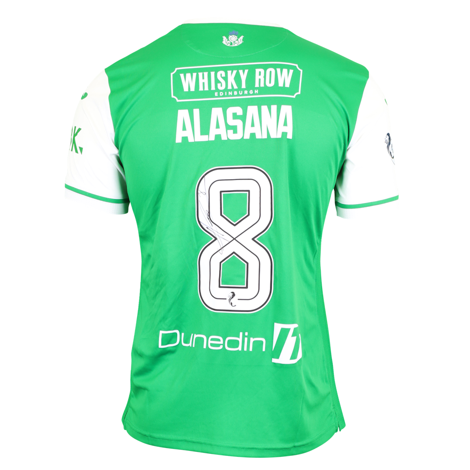 Alasana Manneh Hibernian shirt