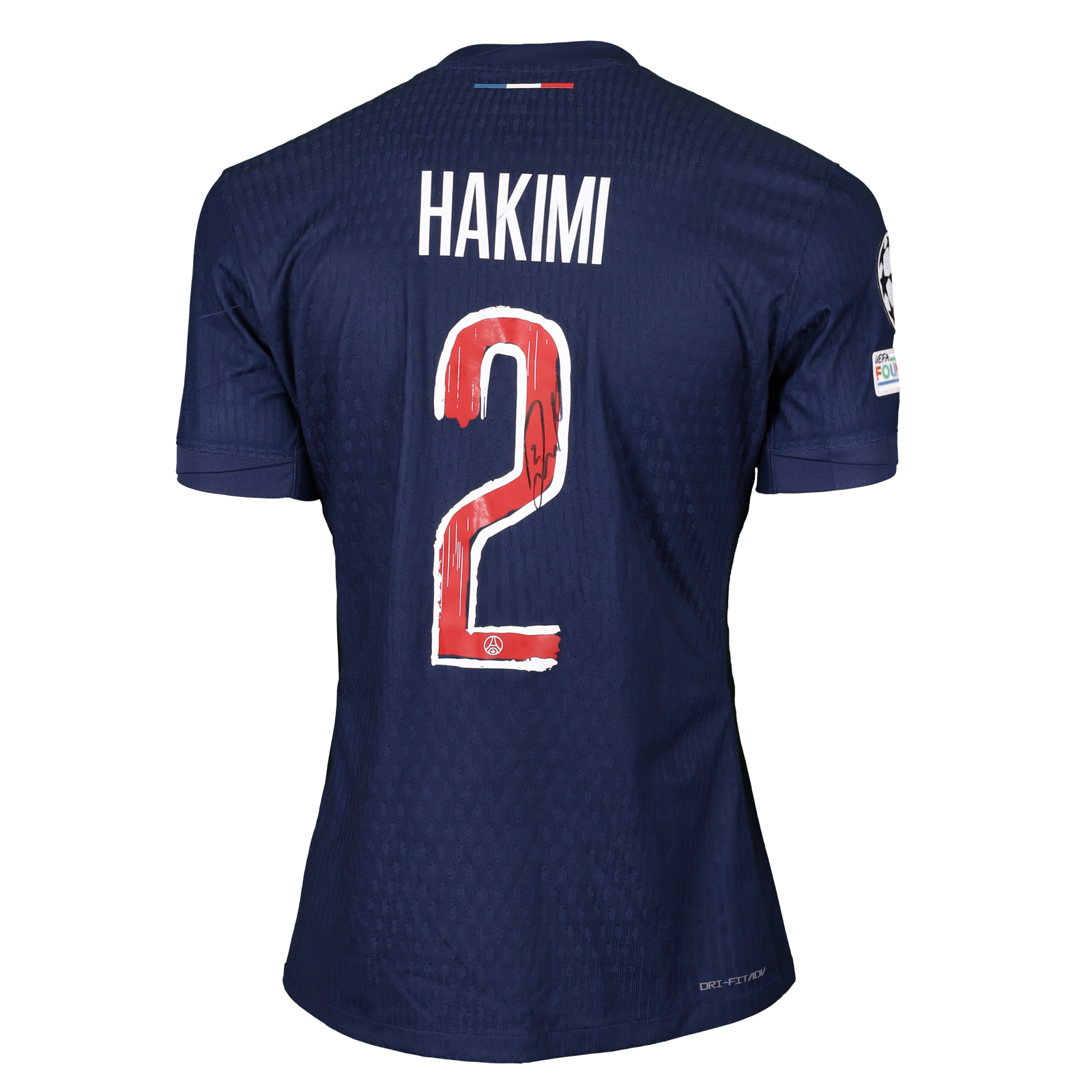 パリ・サンジェルマン HAKIMI サイン入りジャージ Achraf Hakimi | Paris Saint-Germain - Olympique de Marseille