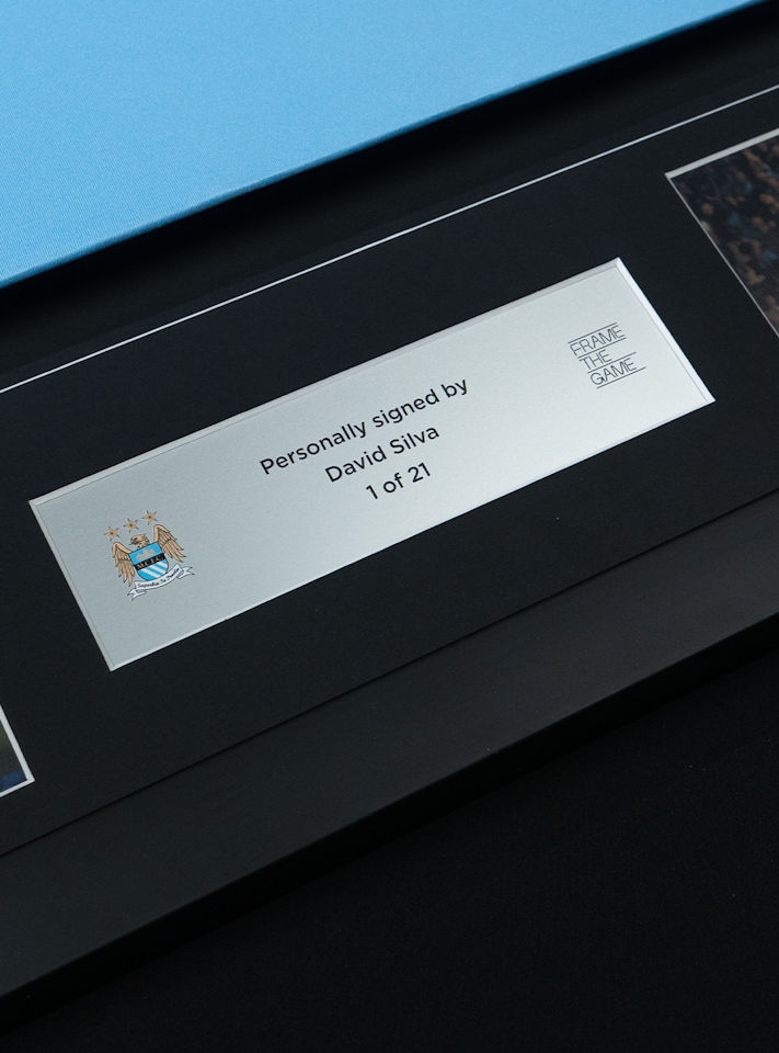 David Silva Signed - Champions of England 11/12