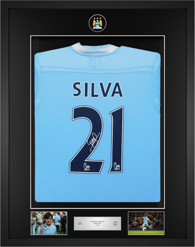 David Silva Signed - Champions of England 11/12
