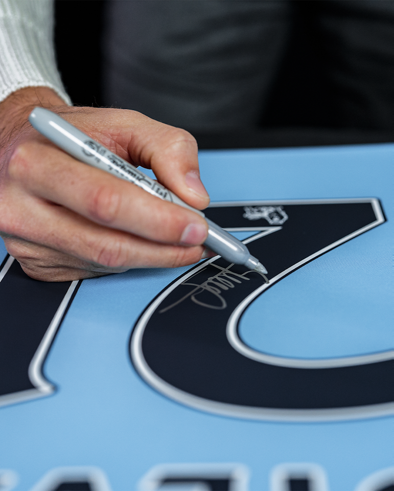 David Silva Signed - The Sky Blues 11/12