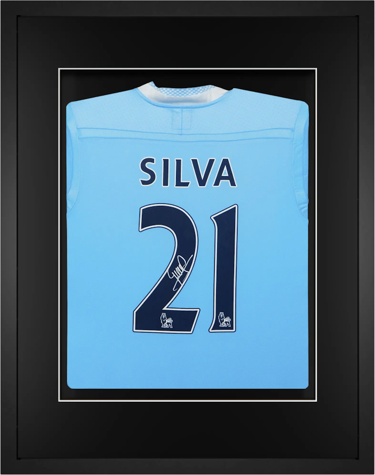 David Silva Signed - The Sky Blues 11/12