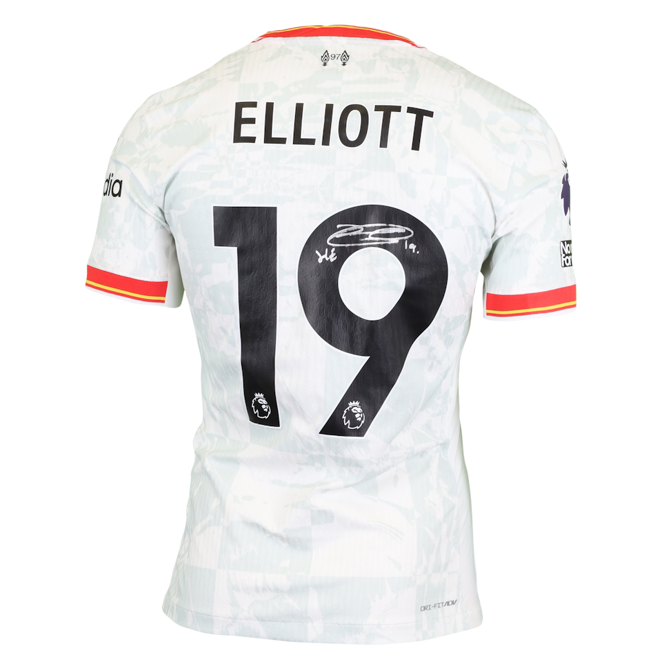 Harvey Elliot Liverpool camisa.