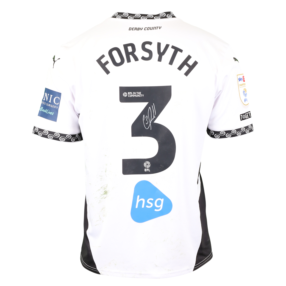 Craig Forsyth Derby County shirt
