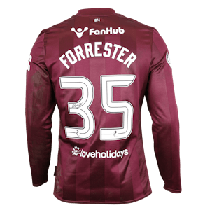 Adam Forrester Heart of Midlothian shirt