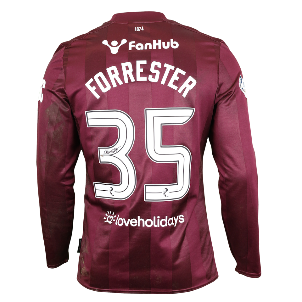 Adam Forrester Heart of Midlothian shirt