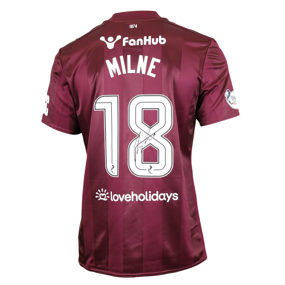 Harry Milne Heart of Midlothian shirt