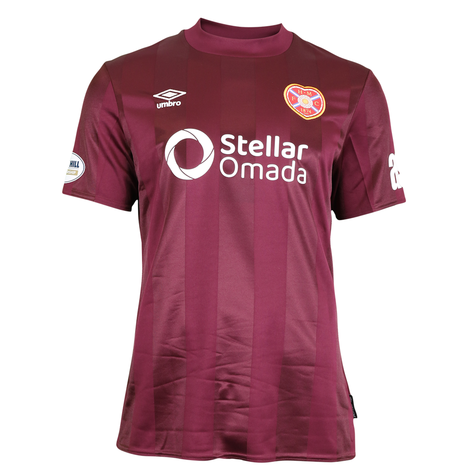 Harry Milne Heart of Midlothian shirt