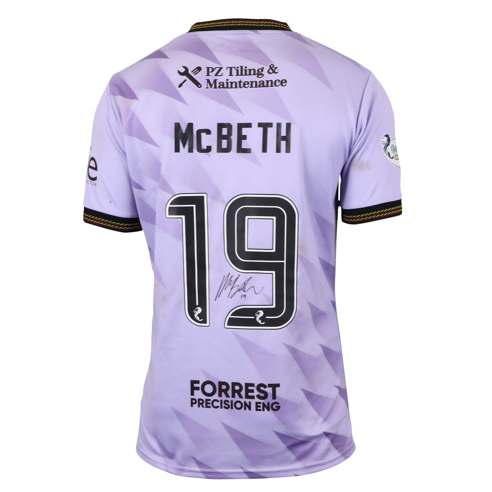Luke McBeth Partick Thistle shirt