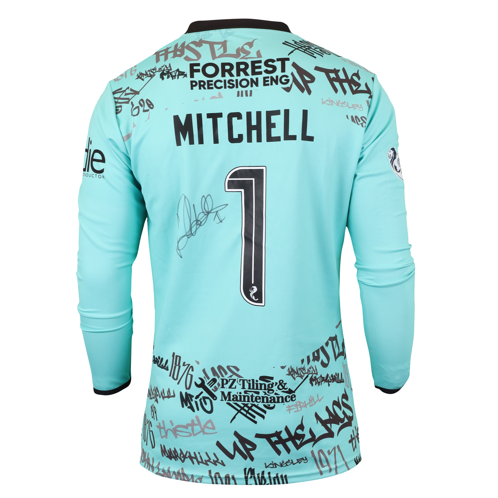 David Mitchell Partick Thistle shirt