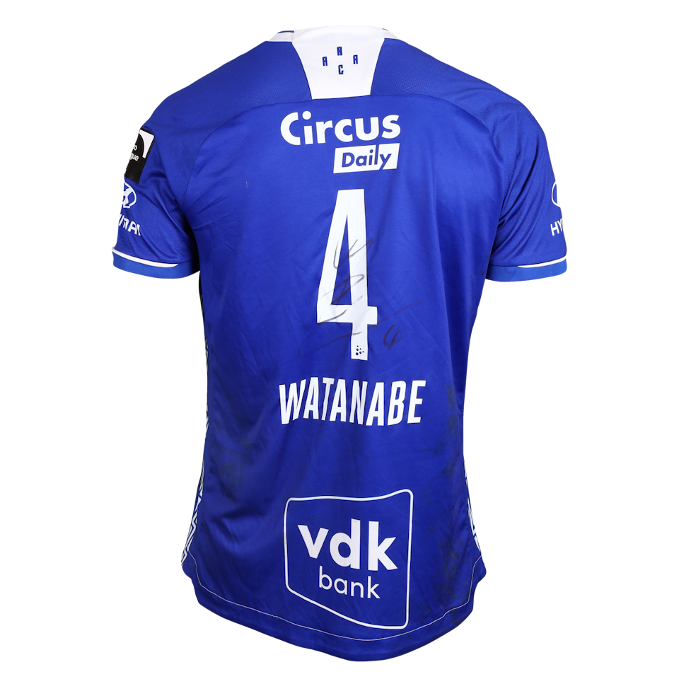 Tsuyoshi Watanabe 渡辺剛 KAA Gent jersey
