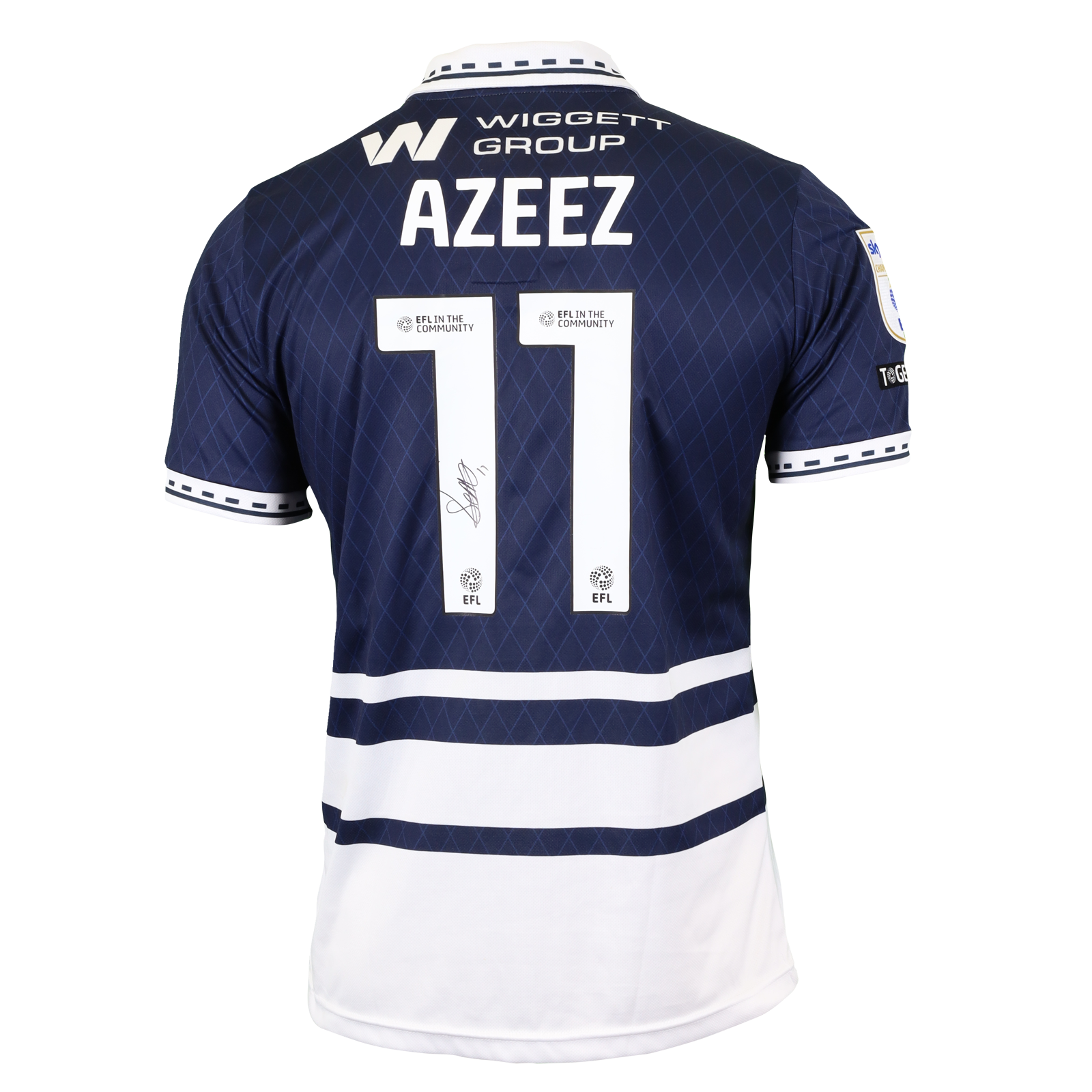 Femi Azeez Millwall shirt