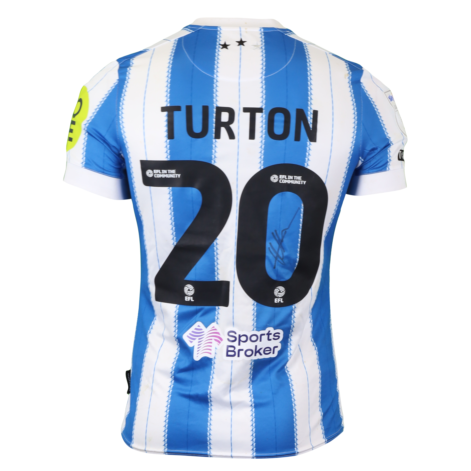 Oliver Turton Huddersfield Town shirt