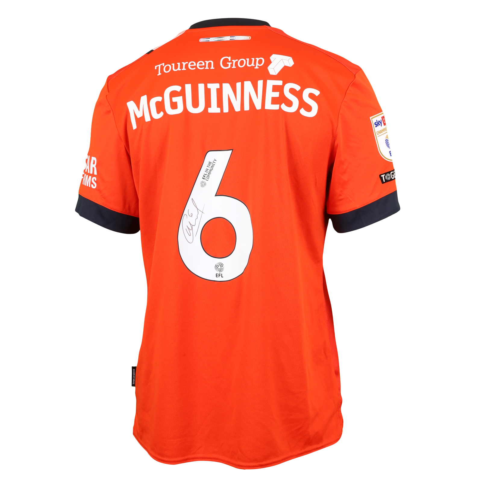 Mark Mcguinness Luton Town shirt