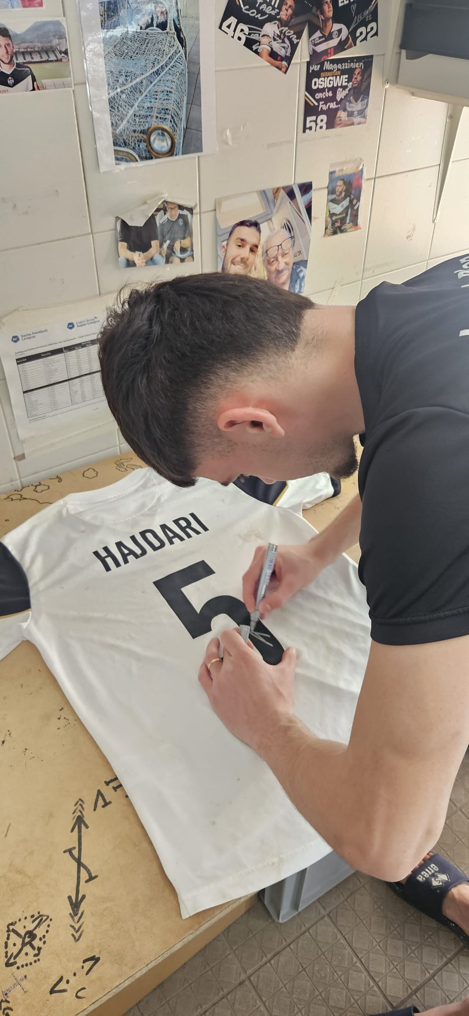 Albian Hajdari FC Lugano shirt