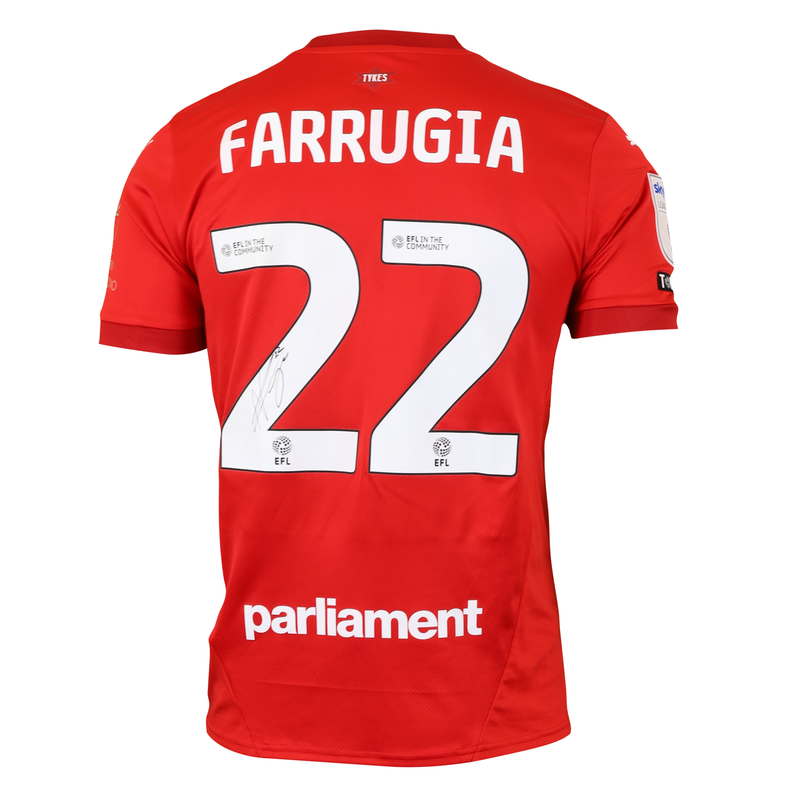 Neil Farrugia Barnsley shirt