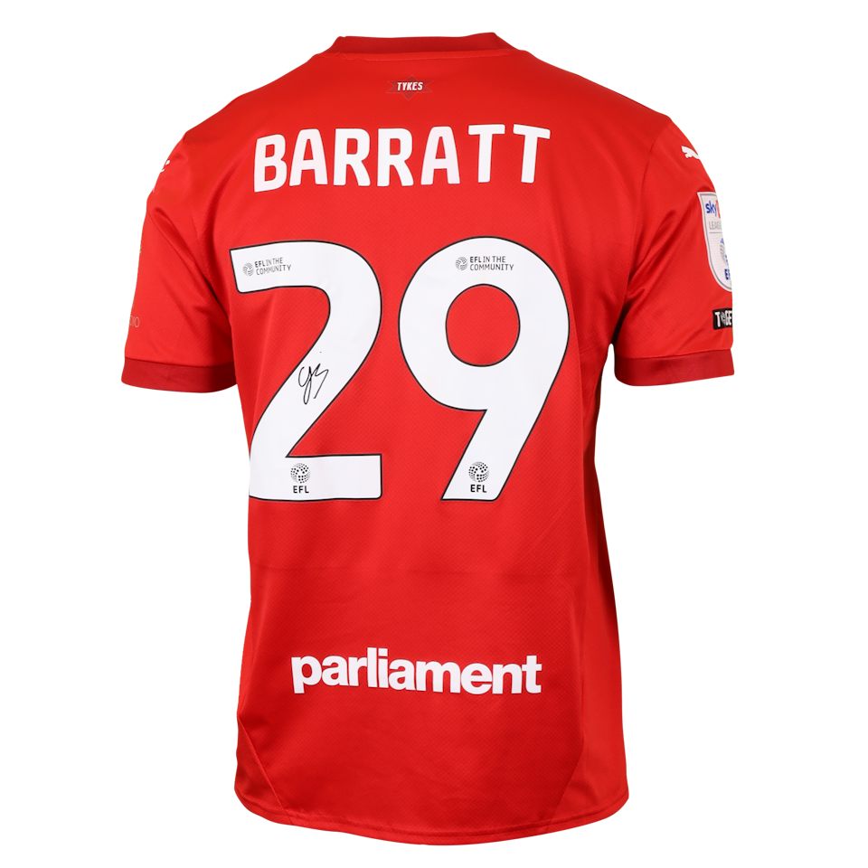 来自Barnsley的Connor Barratt球衣