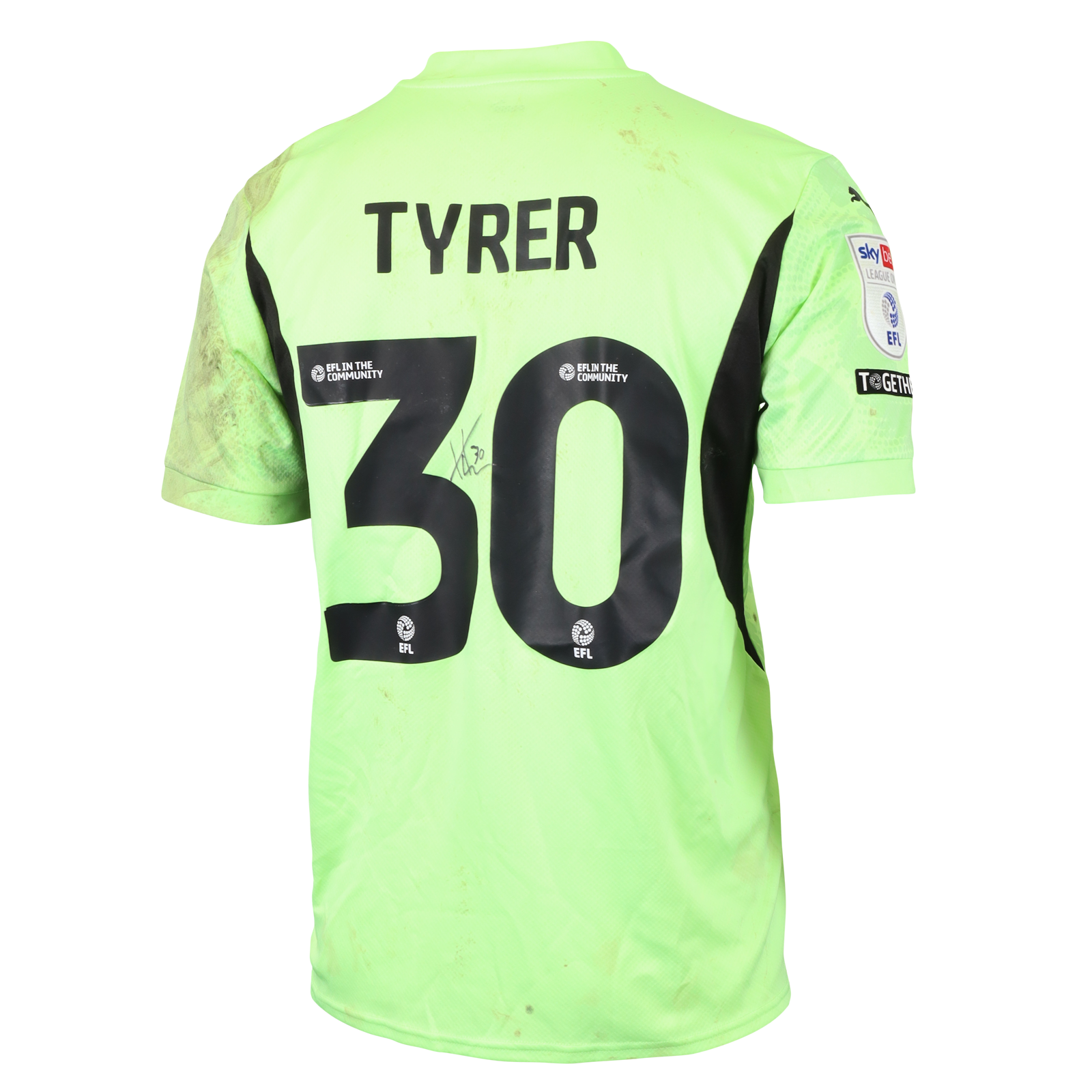 Harry Tyrer Blackpool shirt