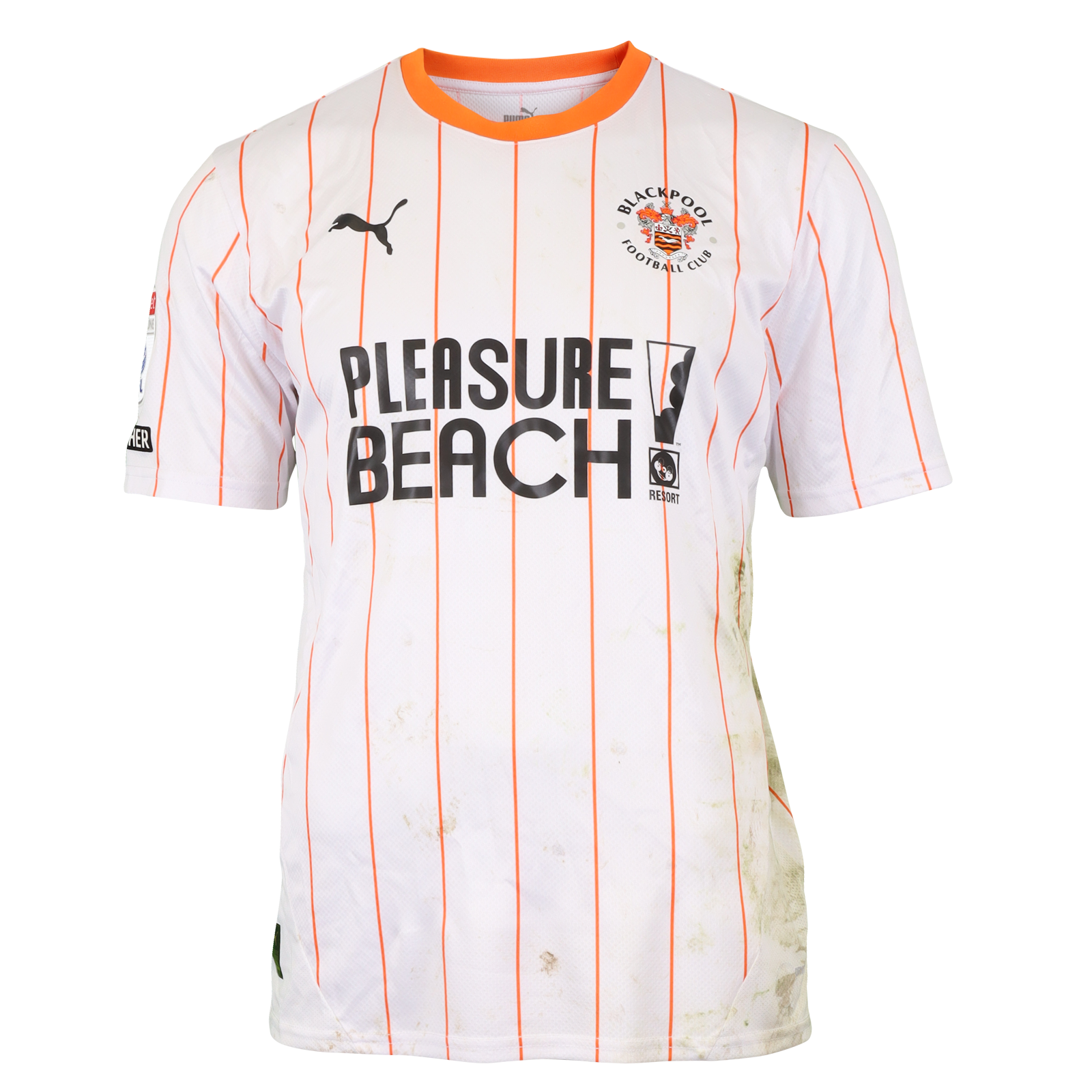 Lee Evans Blackpool shirt