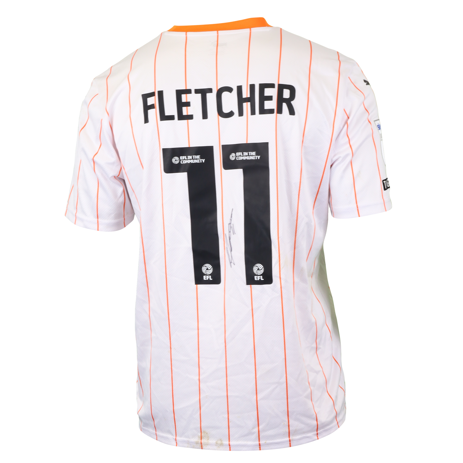 Ashley Fletcher Blackpool shirt