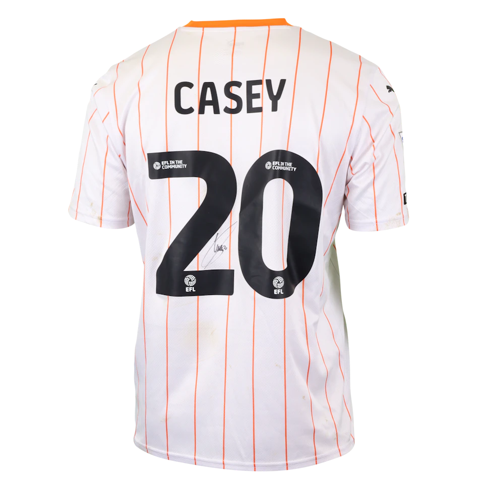 Oliver Casey Blackpool jersey
