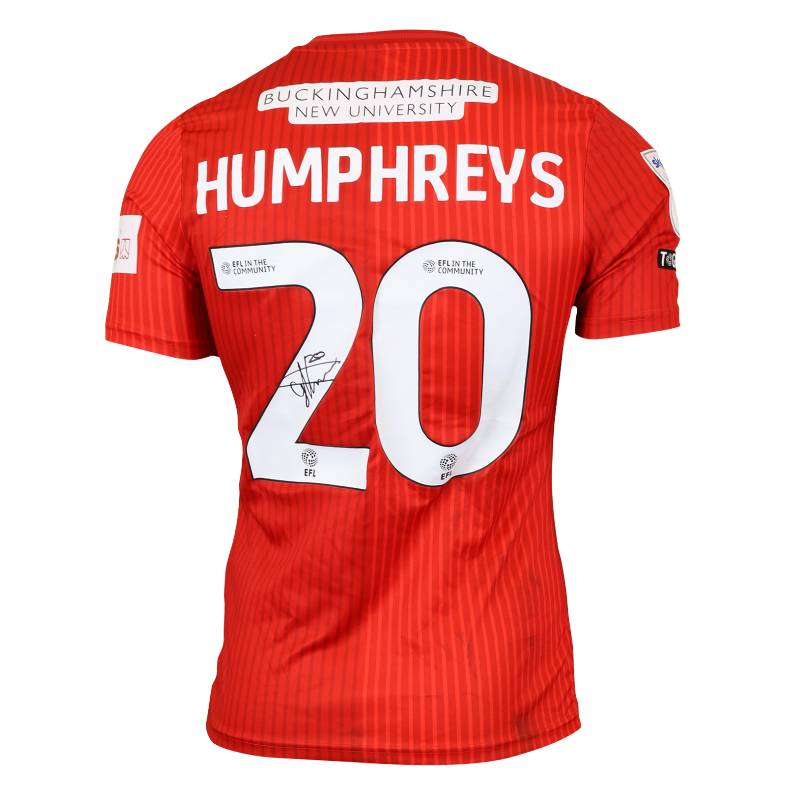Cameron Humphreys Wycombe Wanderers shirt