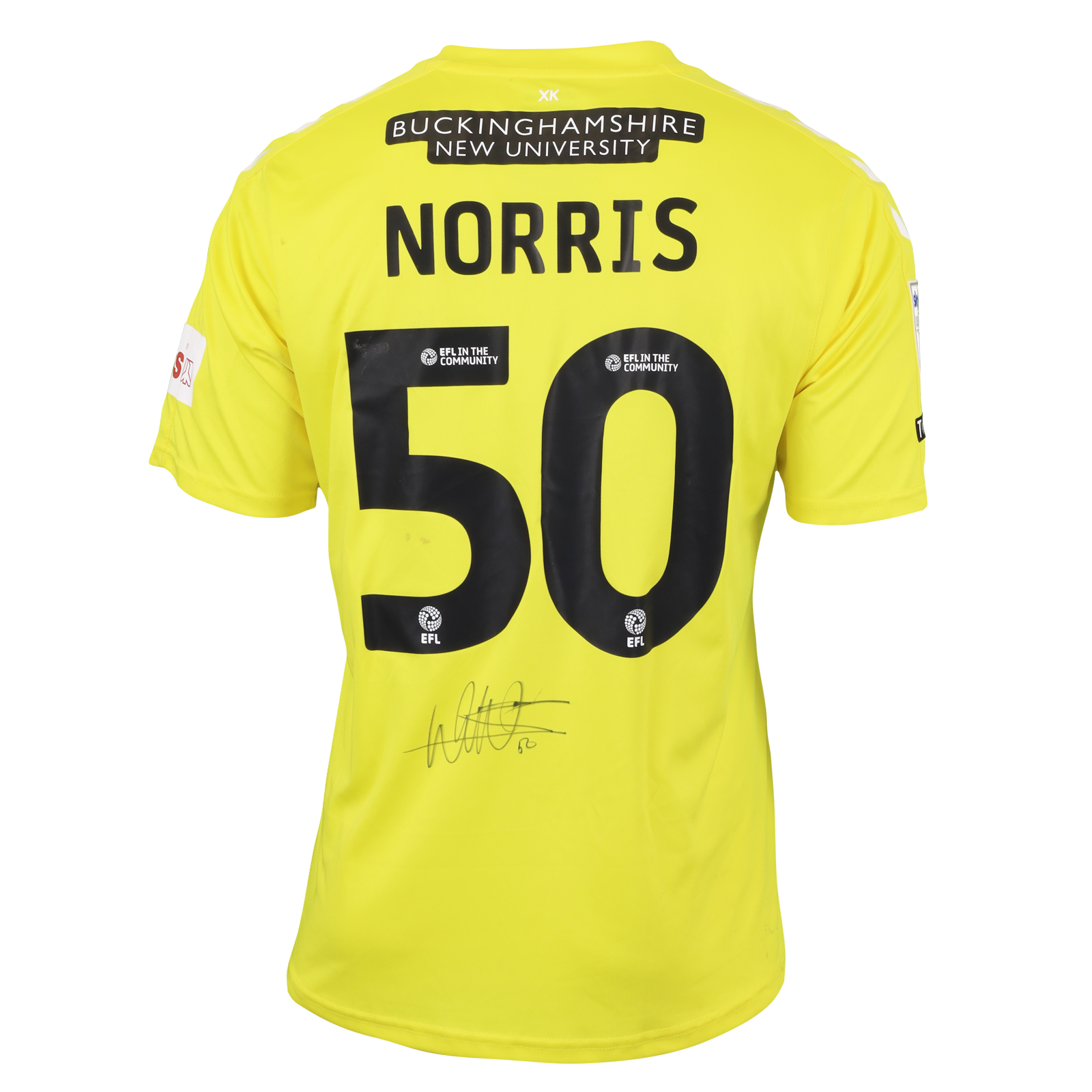 Will Norris Wycombe Wanderers shirt