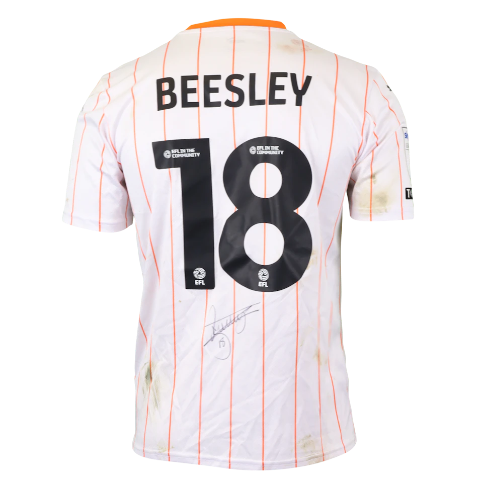 Jake Beesley Blackpool jersey