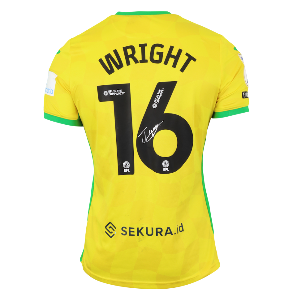 Jacob Wright Norwich City jersey