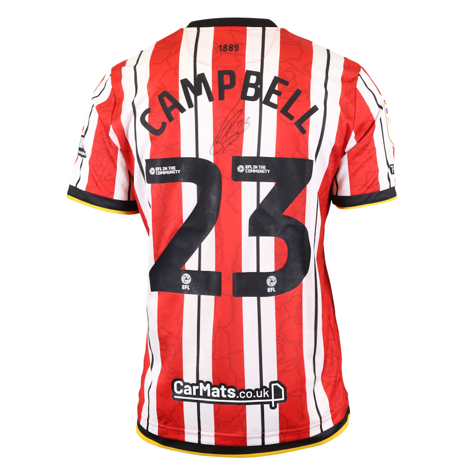 Tyrese Campbell Sheffield United shirt