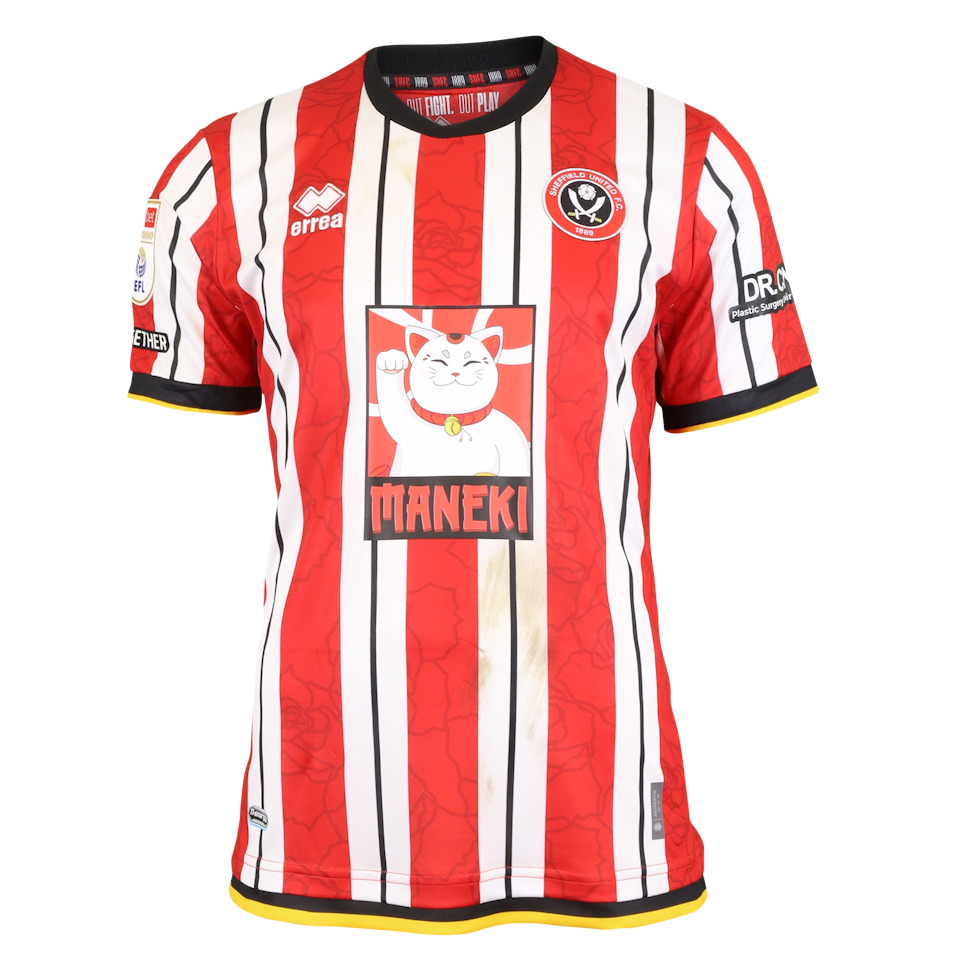 Tyrese Campbell Sheffield United shirt
