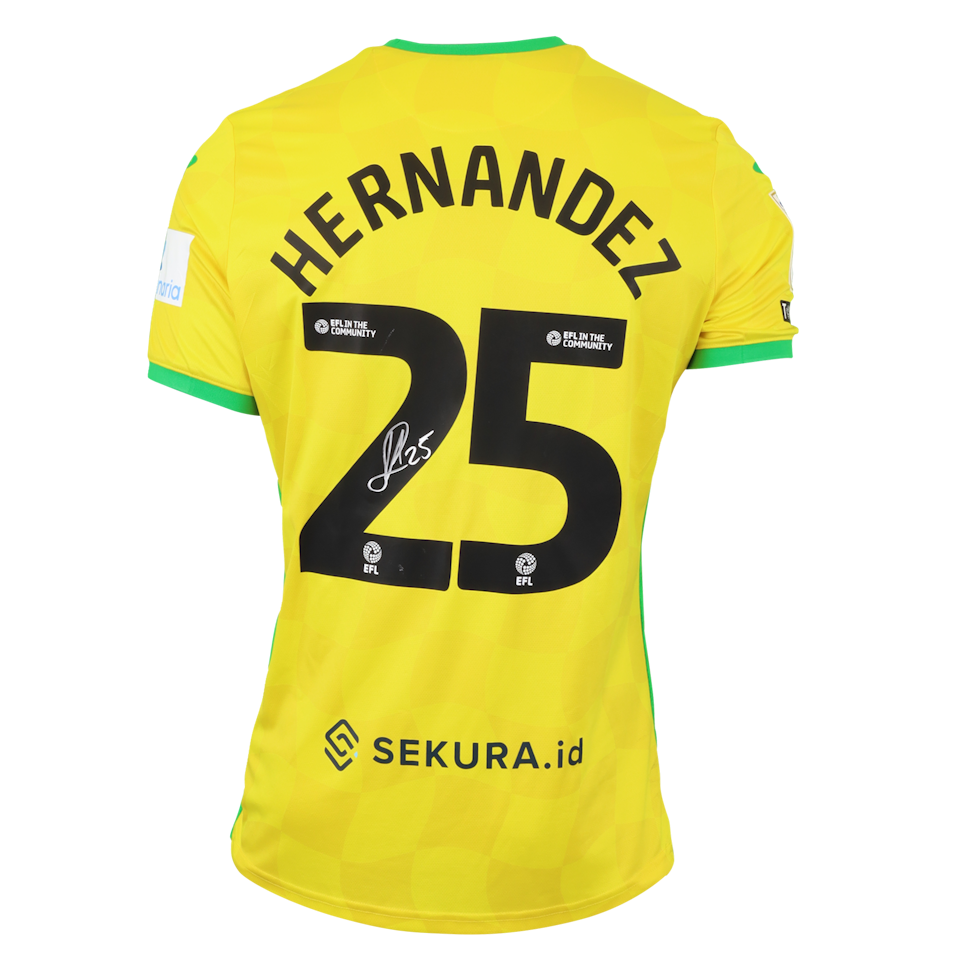 Onel Lázaro Hernández Mayea Norwich City shirt