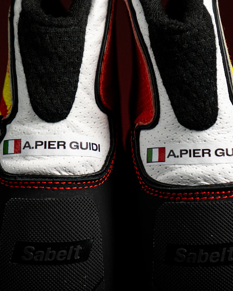24 hours of Le Mans Ferrari podium worn shoes - Alessandro Pier Guidi