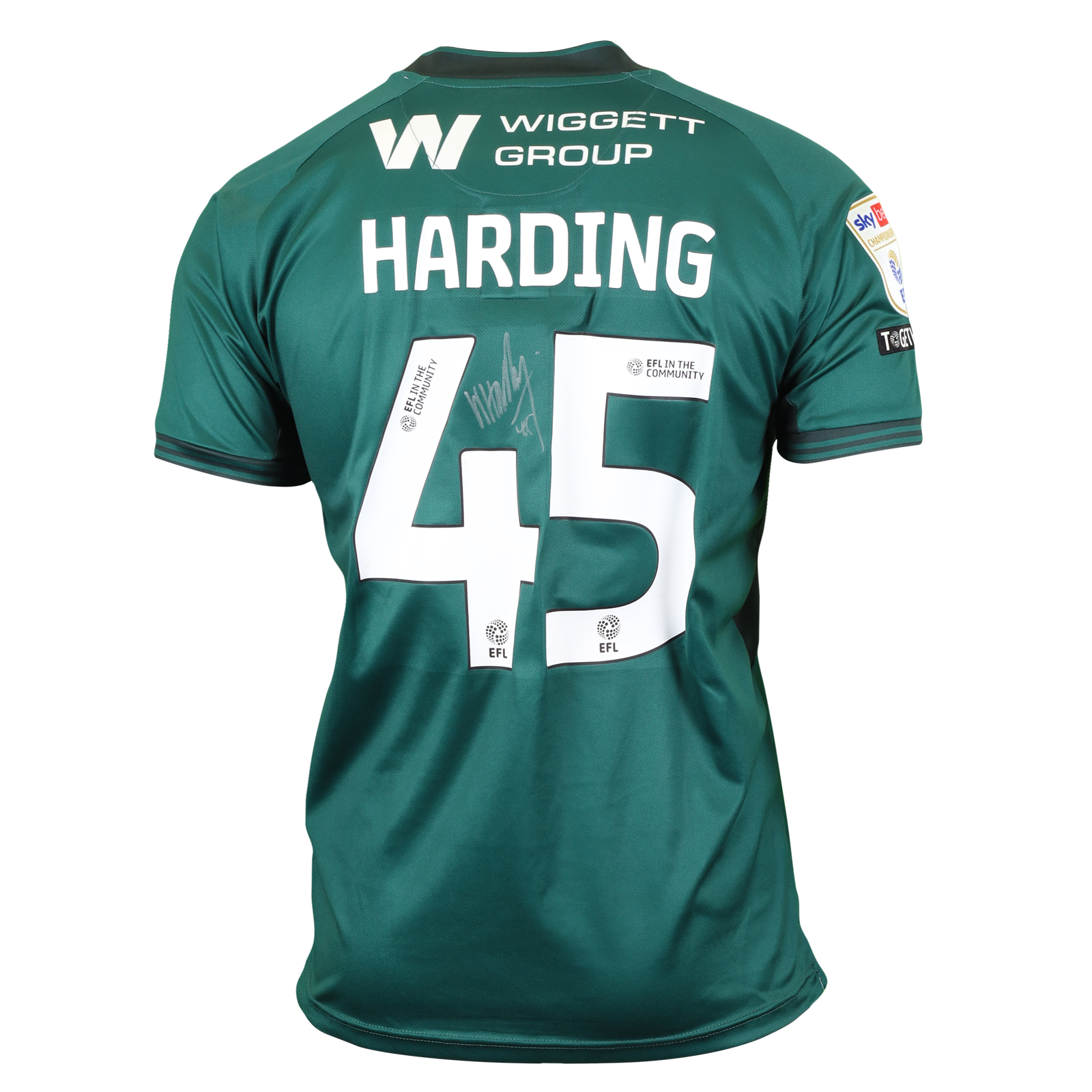 Wes Harding Millwall shirt