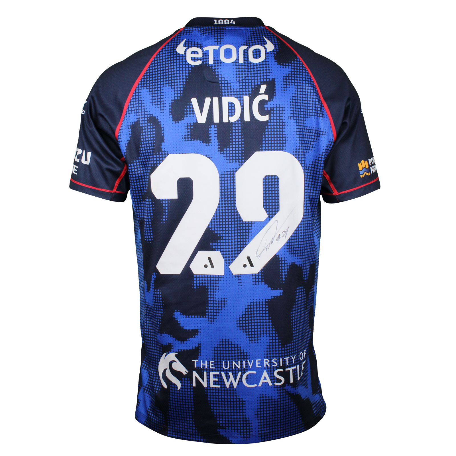 Justin Vidic Newcastle Jets shirt