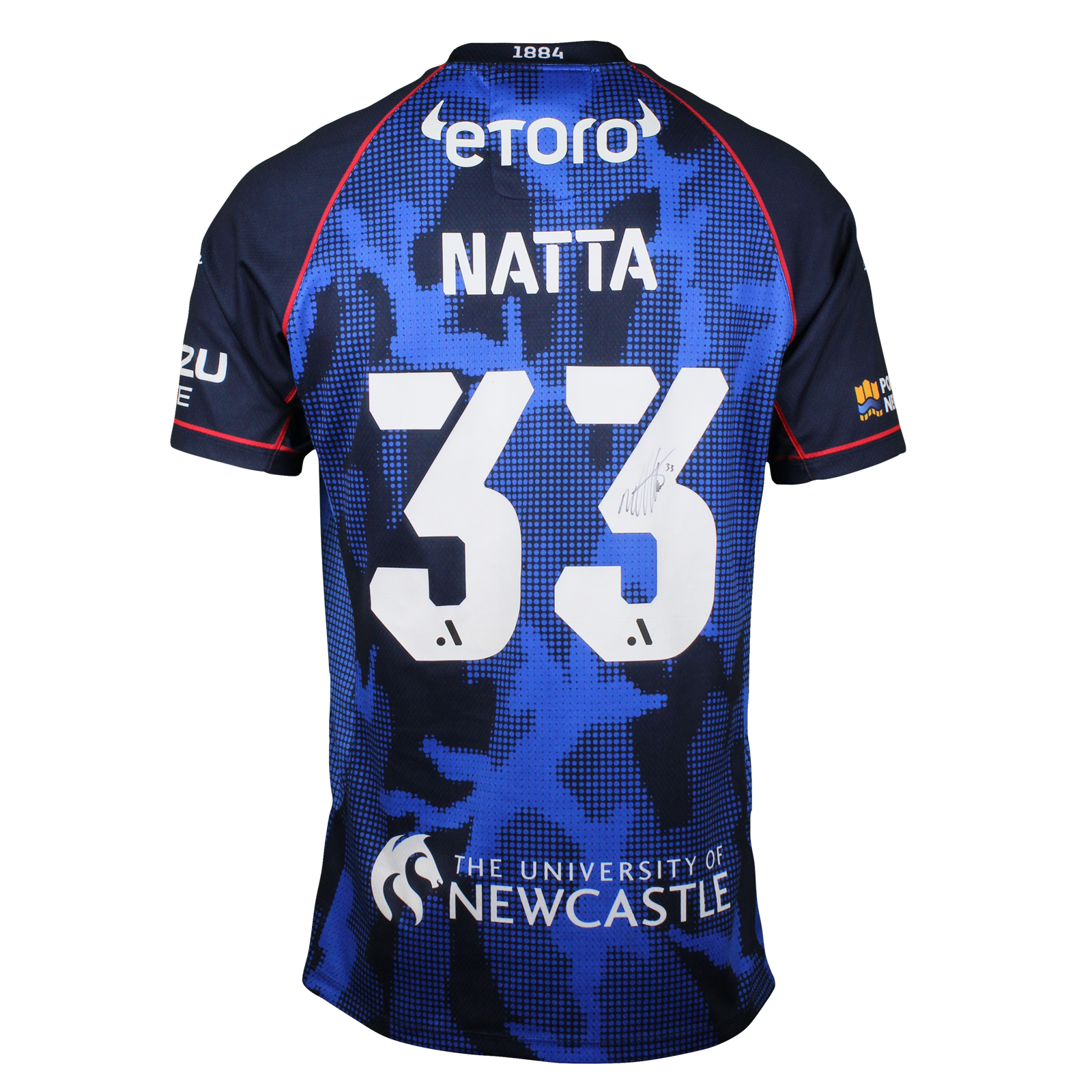 Mark Natta Newcastle Jets shirt