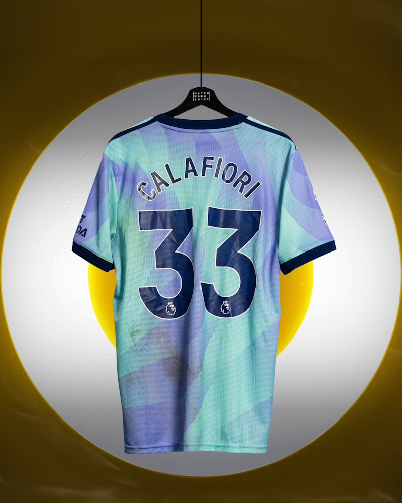 Riccardo Calafiori | Arsenal | MatchWornShirt