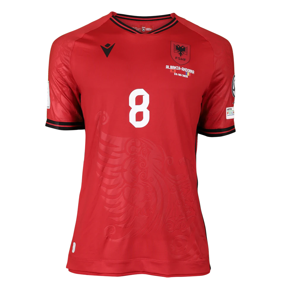 来自Albania的Kristjan Asllani球衣