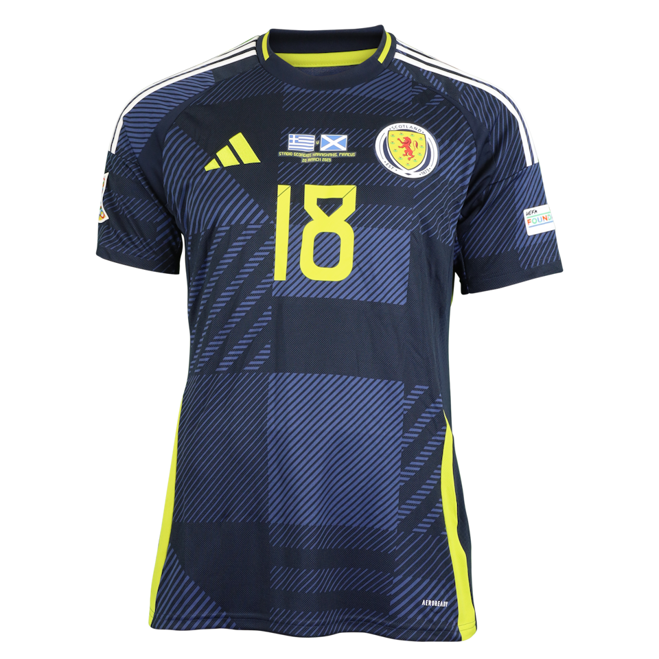 George Hirst Scotland jersey
